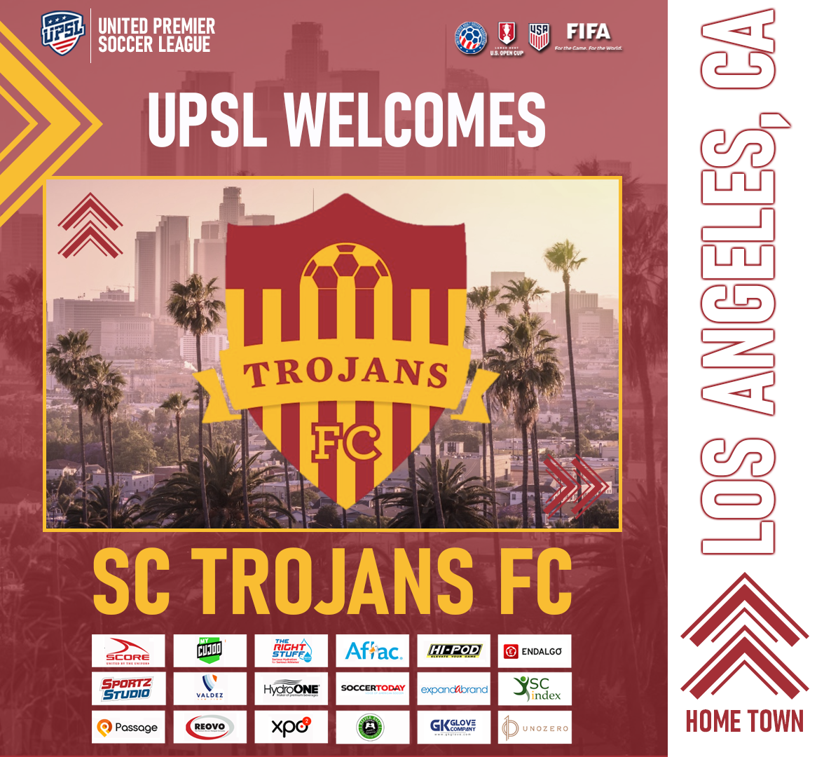 UPSL Announces Southern California Expansion with SC Trojans FC San